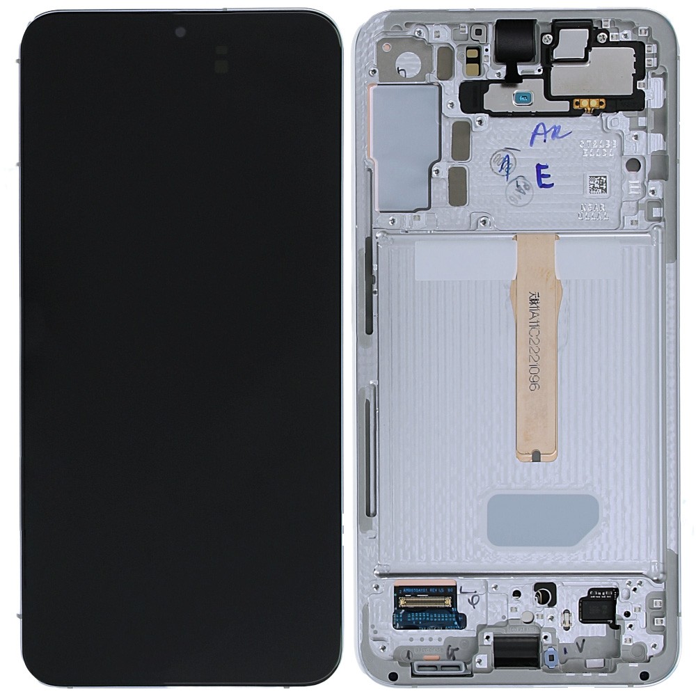 Γνήσια Οθόνη &amp; Μηχανισμός Αφής Samsung SM-S906B Galaxy S22+ 5G Λευκή GH82-27500B