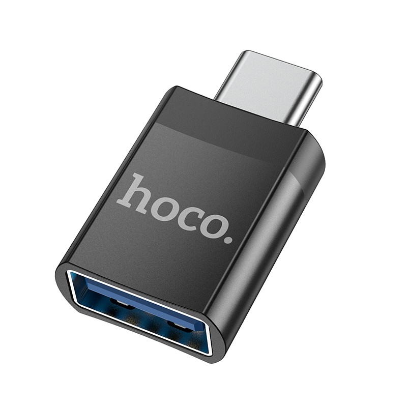 Αντάπτορας Hoco UA17 USB-C σε USB 3.0 με Λειτουργία OTG και Δυνατότητα Φόρτισης 5V / 2A  Μαύρο