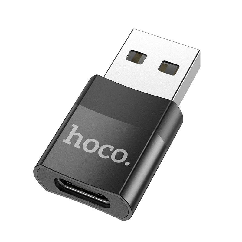 Αντάπτορας Hoco UA17 USB 3.0 σε USB-C με Λειτουργία OTG και Δυνατότητα Φόρτισης 2A/3A  60W Μαύρο