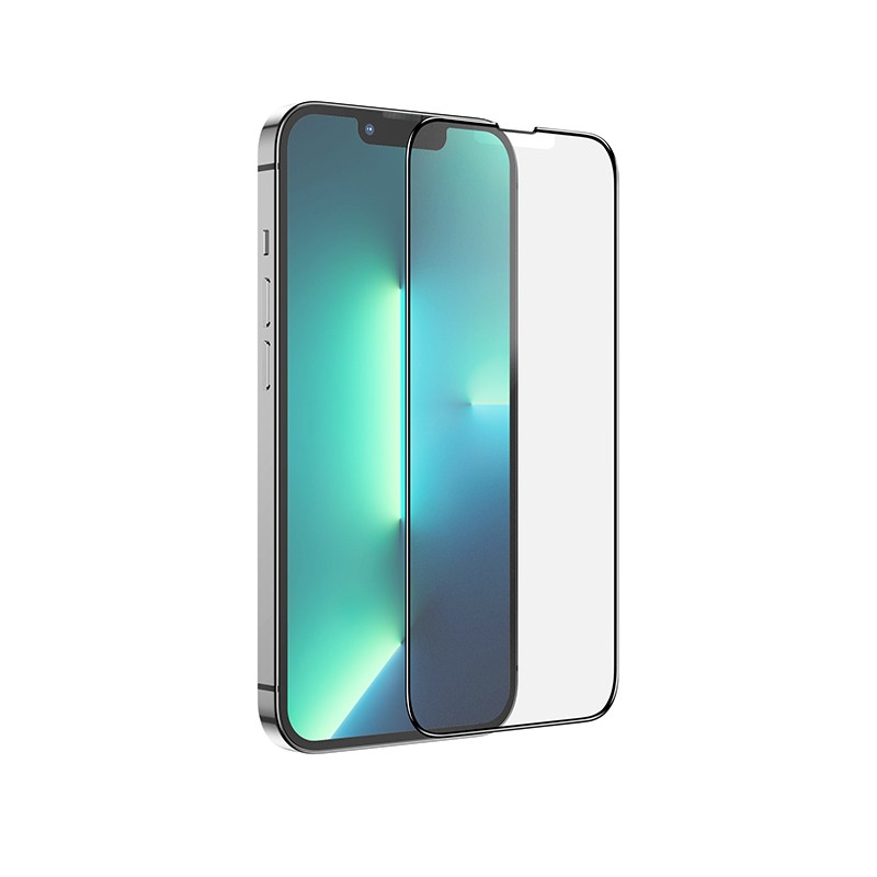 Tempered Glass Hoco A28 Anti-fingerprint 0.33mm για Apple iPhone 13/ iPhone 13 Pro/ iPhone 14 Μαύρο