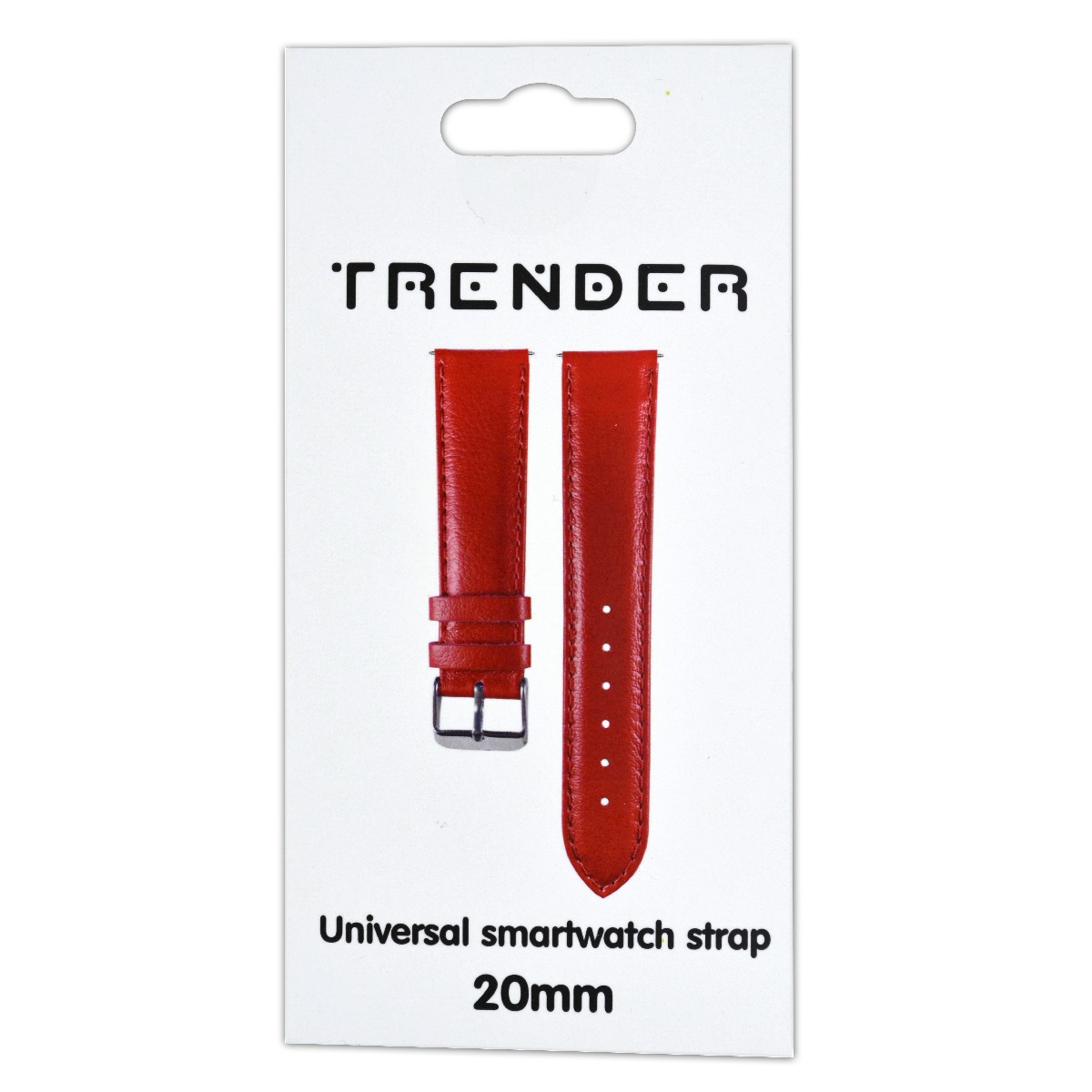 Ανταλλακτικό Λουράκι Trender TR-FX20RD Δερματίνη 20mm Κόκκινο