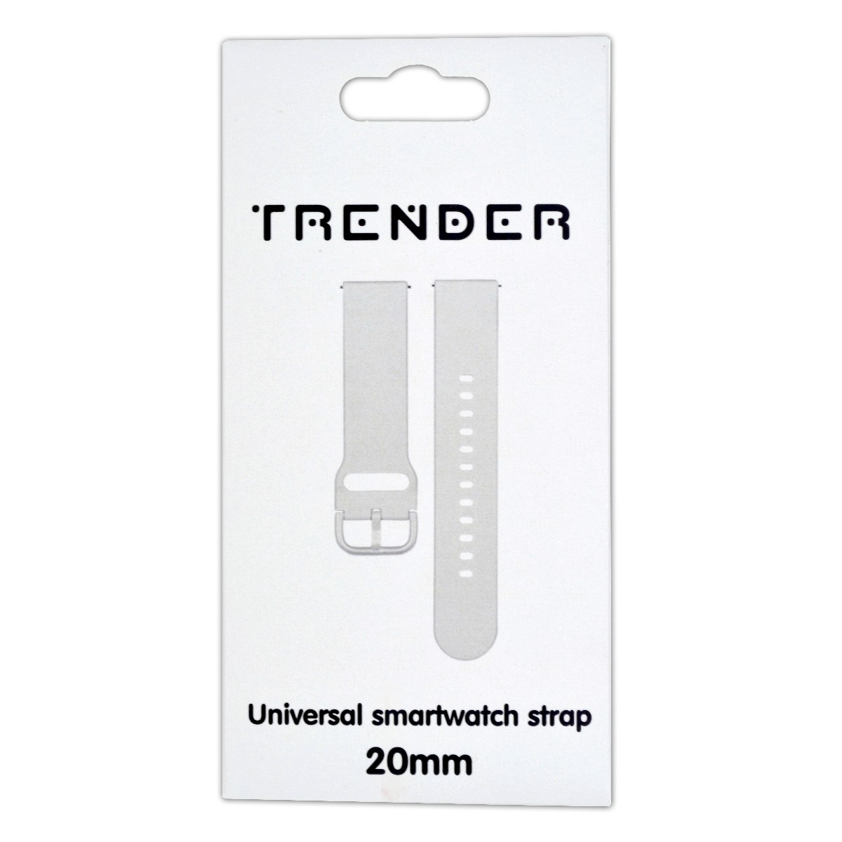 Ανταλλακτικό Λουράκι Trender TR-SP20WH Sport 20mm Λευκό