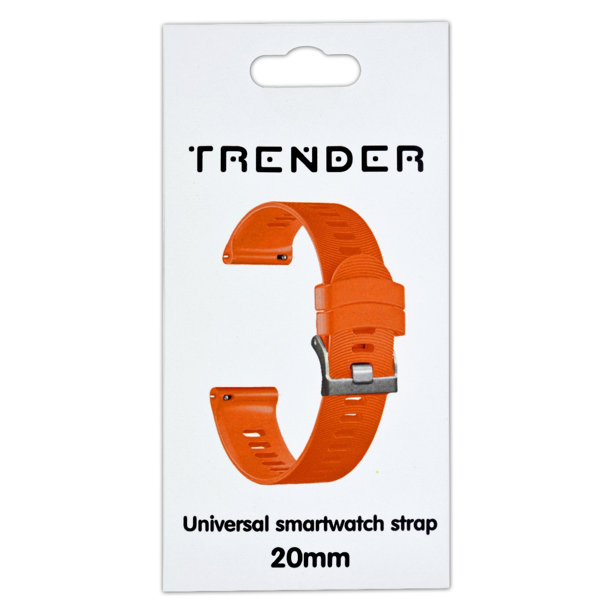 Ανταλλακτικό Λουράκι Trender TR-SL20OR Σιλικόνης 20mm Πορτοκαλί