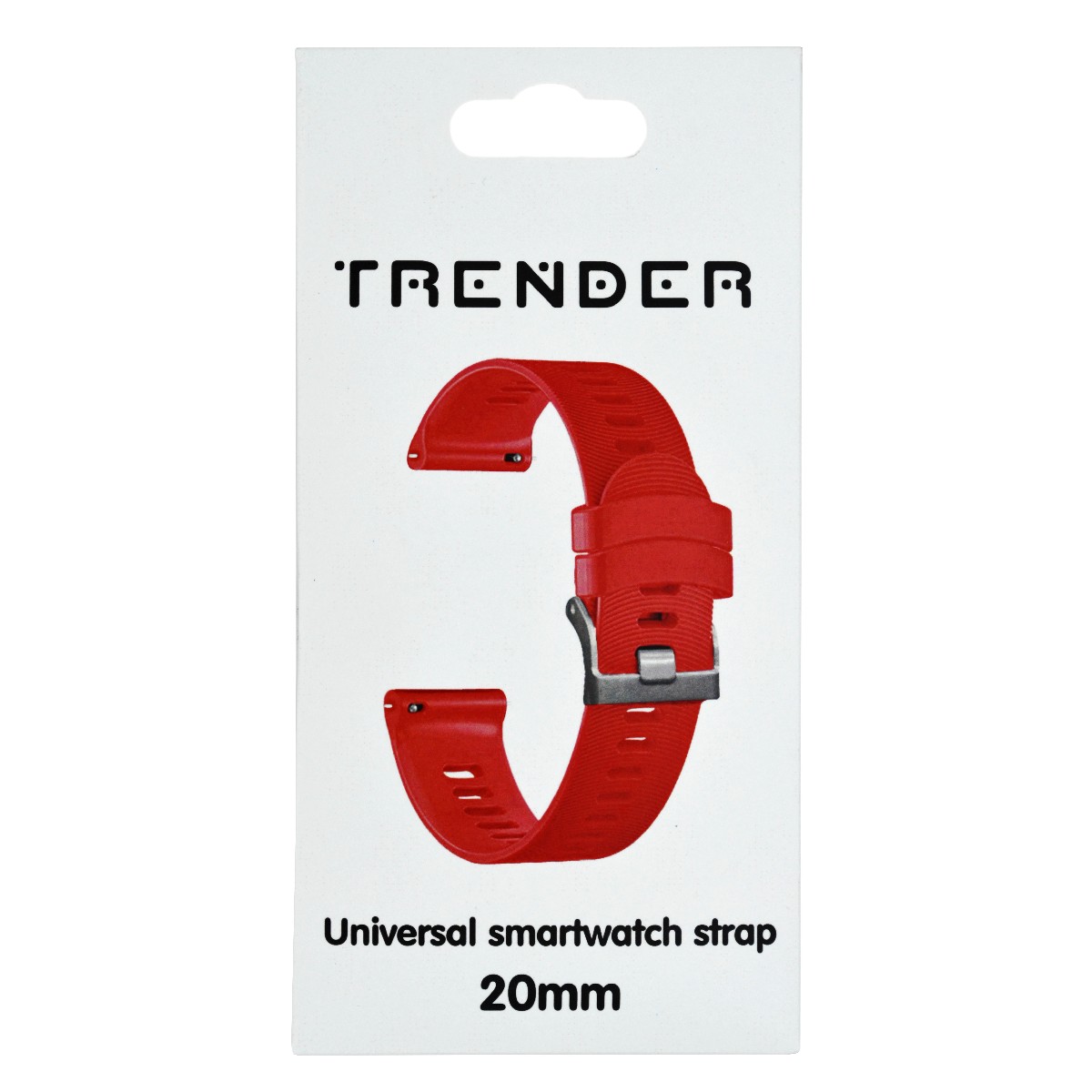 Ανταλλακτικό Λουράκι Trender TR-SL20RD Σιλικόνης 20mm Κόκκινο