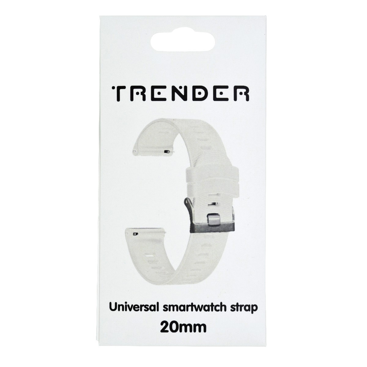 Ανταλλακτικό Λουράκι Trender TR-SL20WH Σιλικόνης 20mm Λευκό