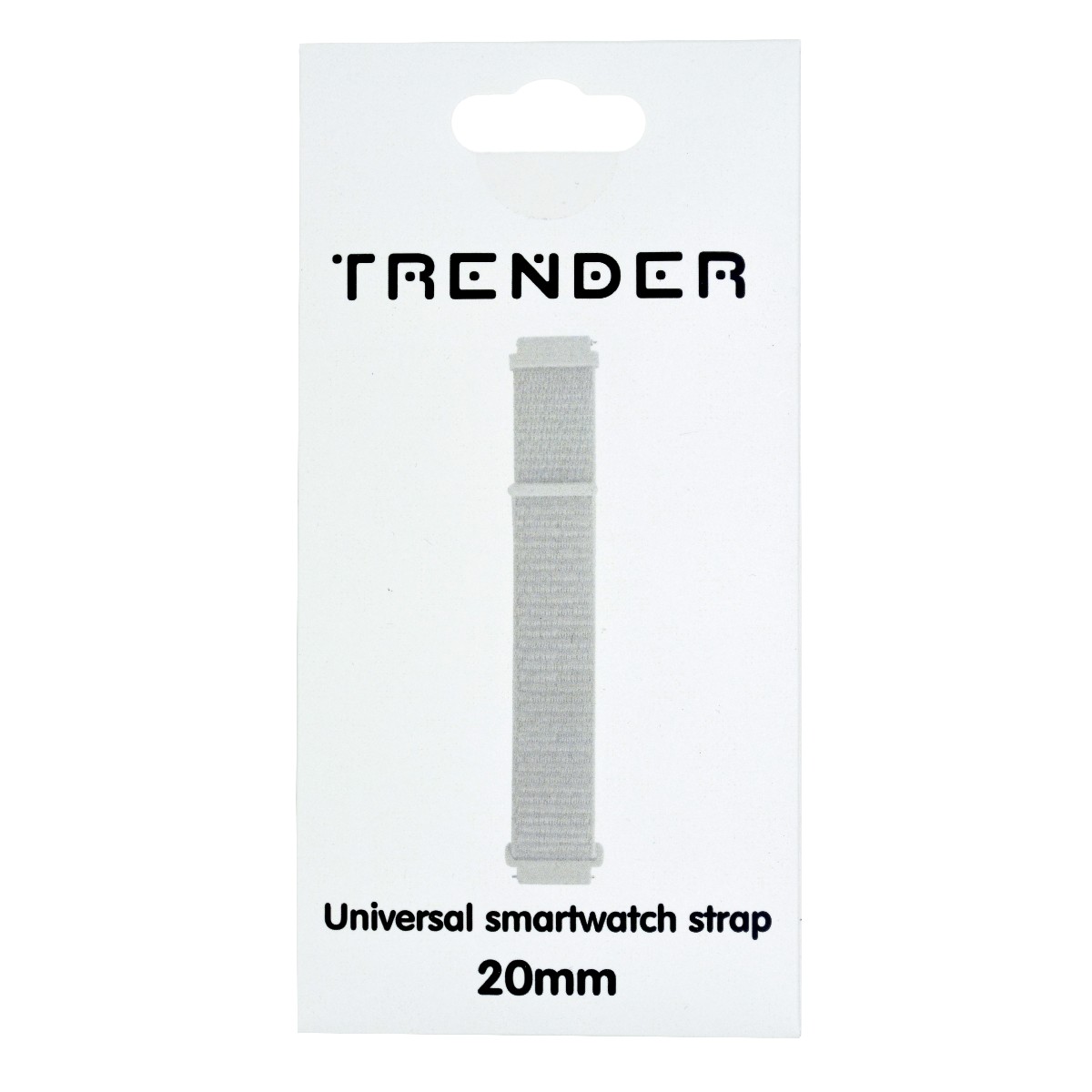 Ανταλλακτικό Λουράκι Trender TR-NY20WH Nylon 20mm Λευκό
