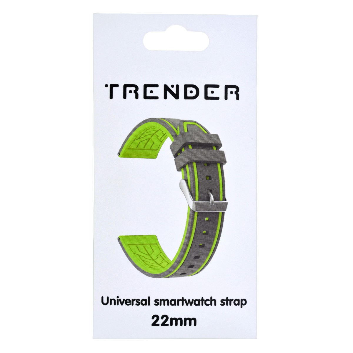 Ανταλλακτικό Λουράκι Trender TR-GM22GYGR Gamer 22mm Γκρί-Πράσινο