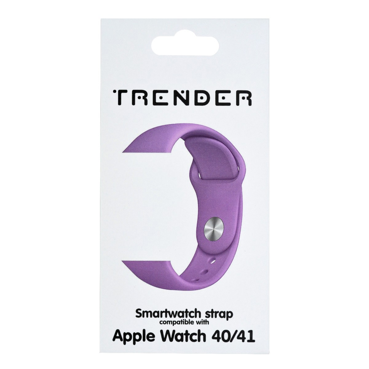 Ανταλλακτικό Λουράκι Trender TR-ASL41VT Σιλικόνης για Apple Watch 40/41mm Βιολετί