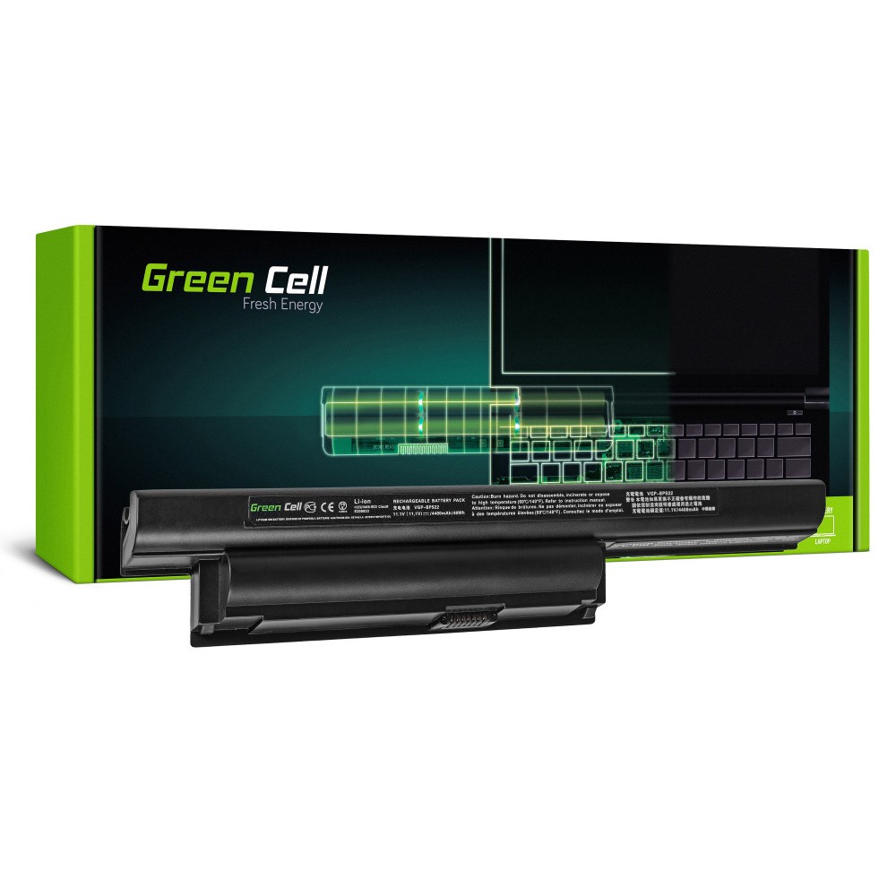 Μπαταρία Laptop Green Cell SY01 VGP-BPL22 VGP-BPS22 VGP-BPS22A για Sony Vaio PCG-61211M PCG-71211M VPCEA VPCEB3M1E 4400 mAh