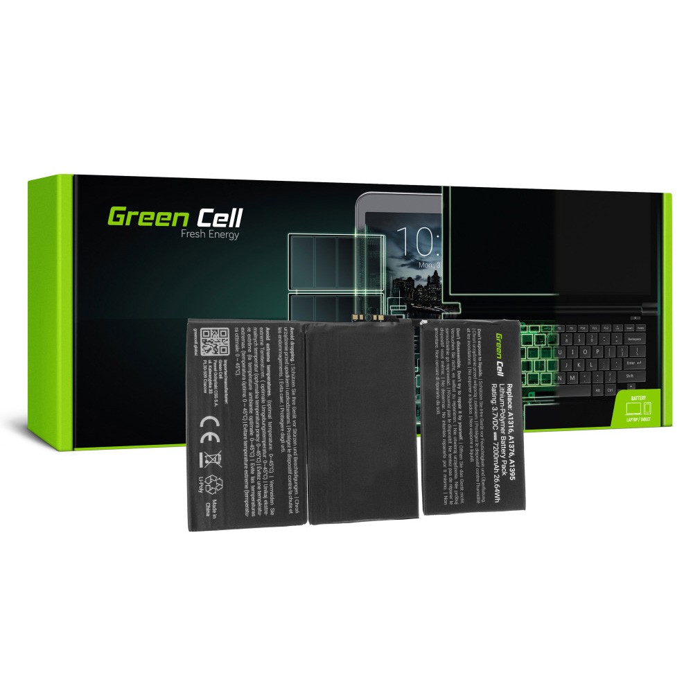 Μπαταρία Green Cell TAB20 για iPad 2 A1376 6930mAh
