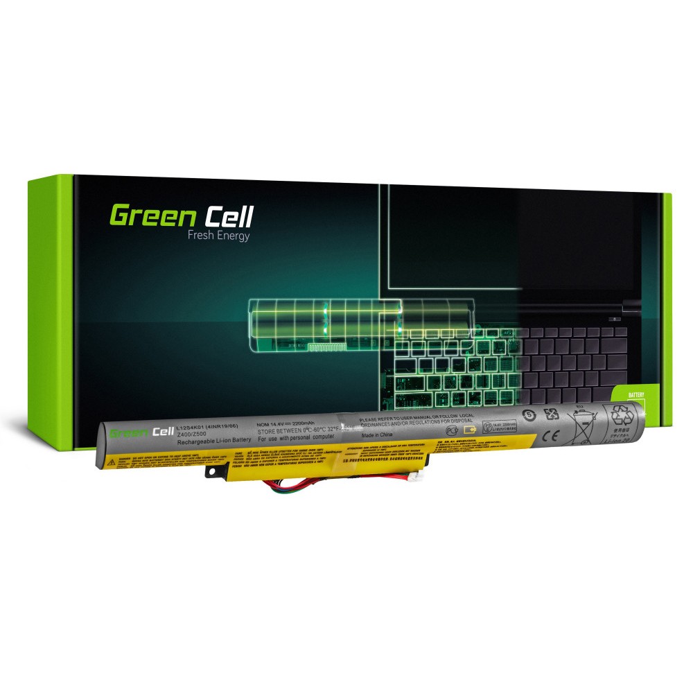 Μπαταρία Laptop Green Cell L12M4F02 L12S4K01 για Lenovo IdeaPad P400 P500 Z400 Z500 Z500A Z510 TOUCH/ 14.8V 2200 mAh