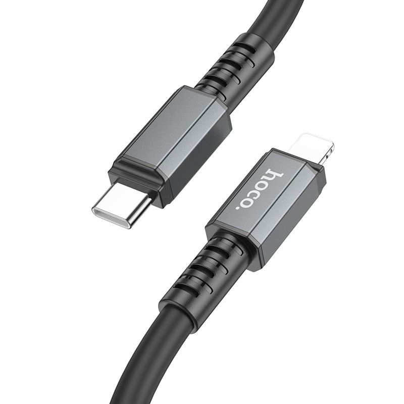 Καλώδιο Σύνδεσης Hoco X85 Strength USB-C σε Lightning PD20W Μαύρο 1m Υψηλής Αντοχής