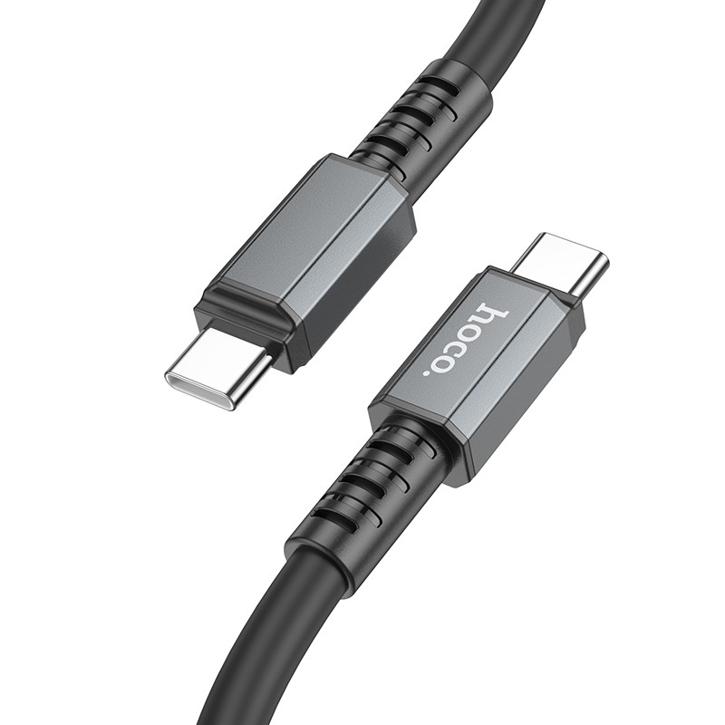 Καλώδιο Σύνδεσης Hoco X85 Strength USB-C σε USB-C 60W 20V/3A Μαύρο 1μ. Υψηλής Αντοχής