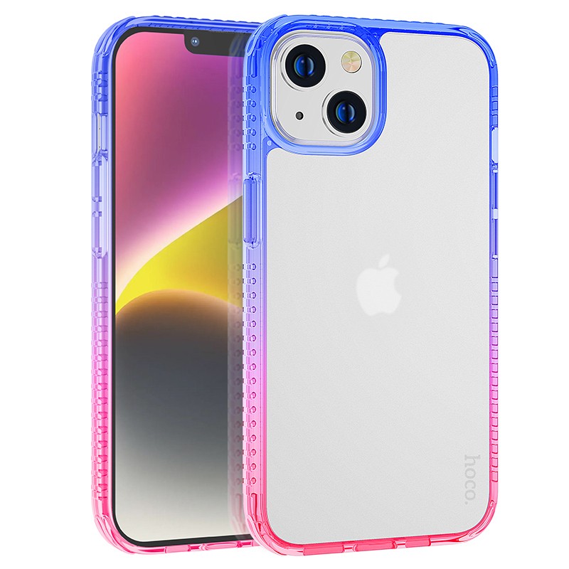 Θήκη Hoco Crystal Color Skin Feel για Apple iPhone 14 Plus Rainbow