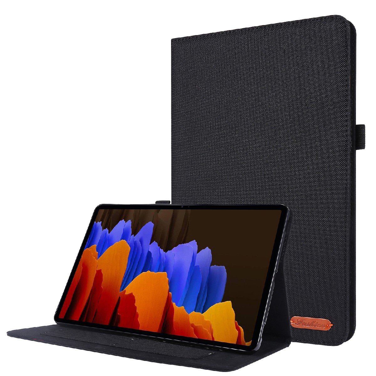 Θήκη Book Ancus Fabric για Samsung Galaxy Tab S8 Ultra Wi-Fi SM-X900 Μαύρη Bulk