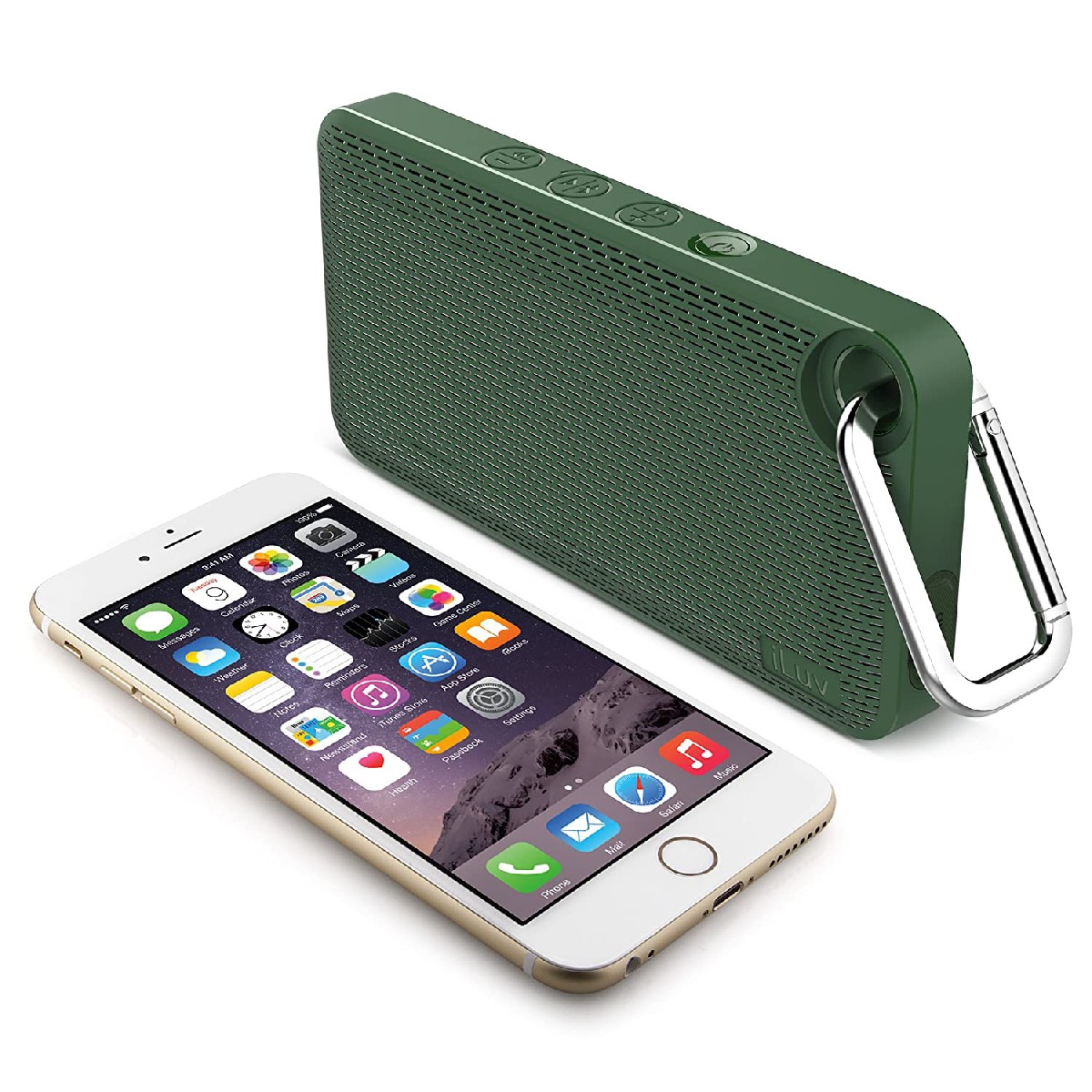 Φορητό Ηχείο Slim Bluetooth iLuv Aud Mini Smart 6 FM Radio Ενσωματωμένο Μικρόφωνο Πράσινο