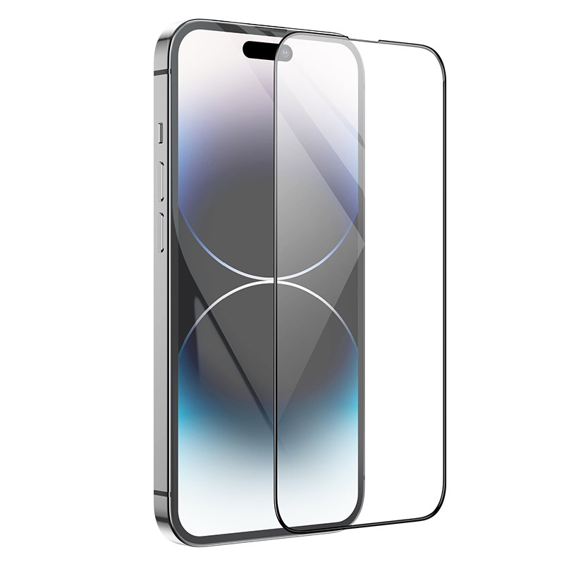 Tempered Glass Hoco G12 5D Full Screen Large Arc Edges Protection 9H για Apple iPhone 14 Pro Max