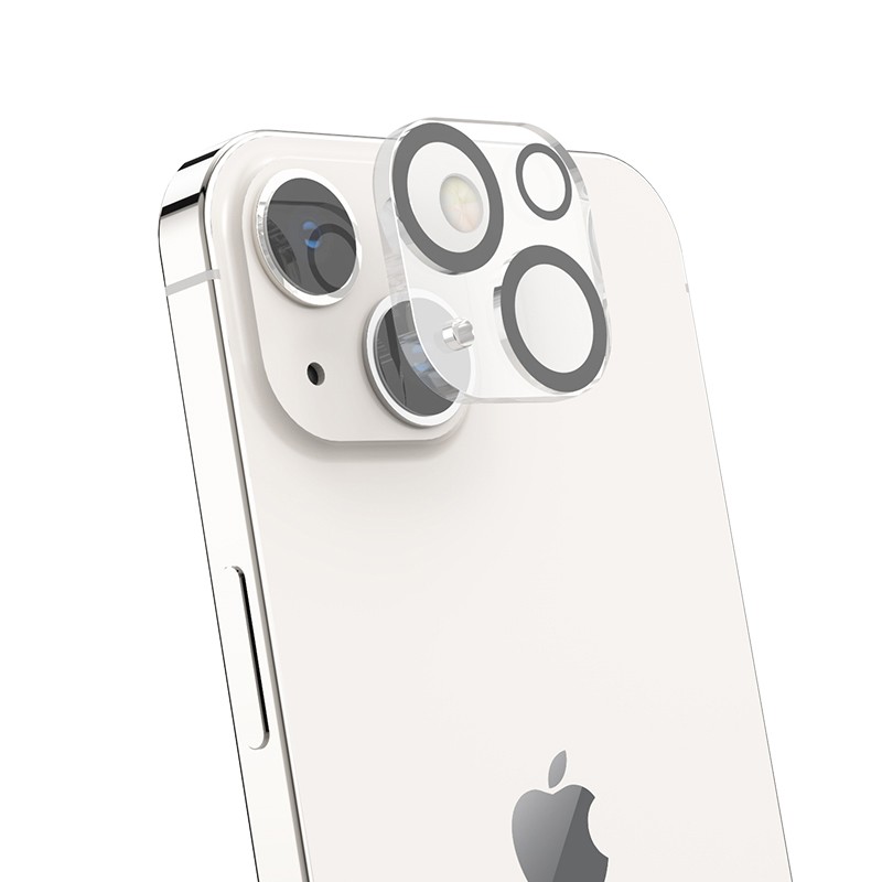 Προστασία Κάμερας Hoco 3D Metal G13 για Apple  iPhone 14 / 14 Plus Μαύρο