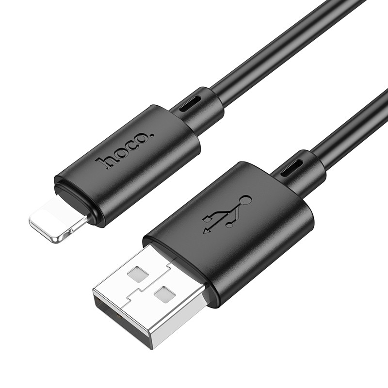 Καλώδιο σύνδεσης Hoco X88 USB σε Lightning 2.4A για Γρήγορη Φόρτιση και Μεταφορά Δεδομένων 1m Μαύρο