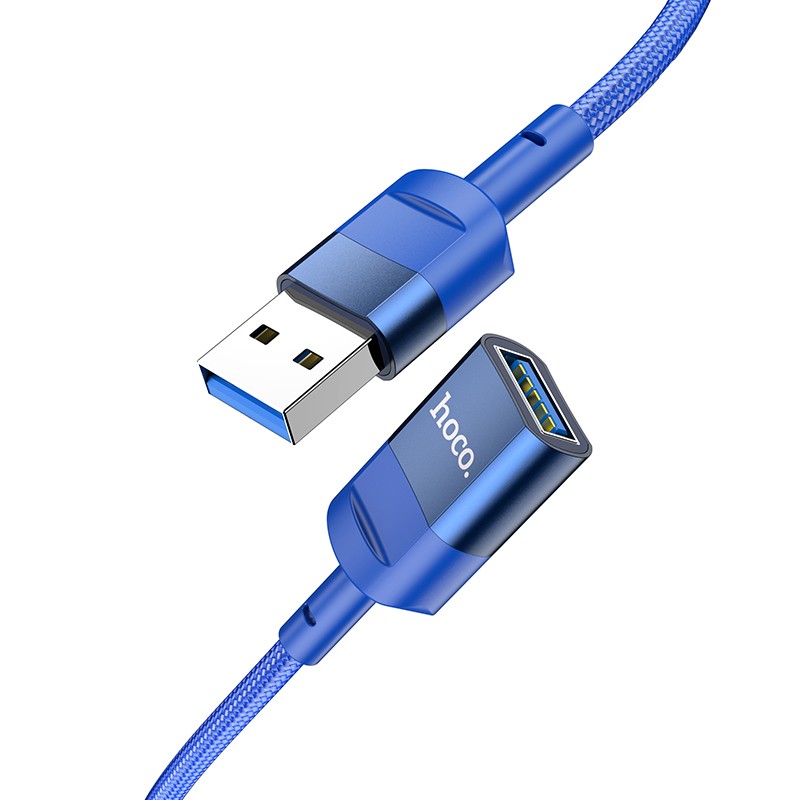 Καλώδιο Προέκτασης Hoco U107 USB Αρσενικό σε USB 3.0 Θηλυκό 3A 5Gbps OTG 1.2m Μπλε