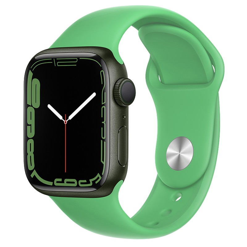 Watchband Hoco WA01 Flexible 38/40/41mm για Apple Watch series 1/2/3/4/5/6/7/8/SE Bright Green Silicone Band