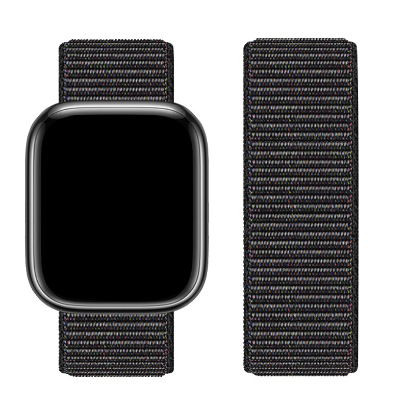 Watchband Hoco WA02 38/40/41mm από Nylon για Apple Watch series 1/2/3/4/5/6/7/8/SE Μαύρο