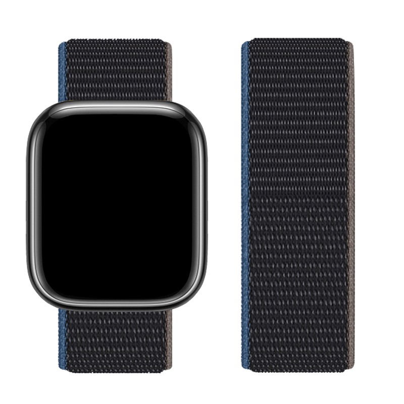 Watchband Hoco WA02 38/40/41mm από Nylon για Apple Watch series 1/2/3/4/5/6/7/8/SE Charcoal