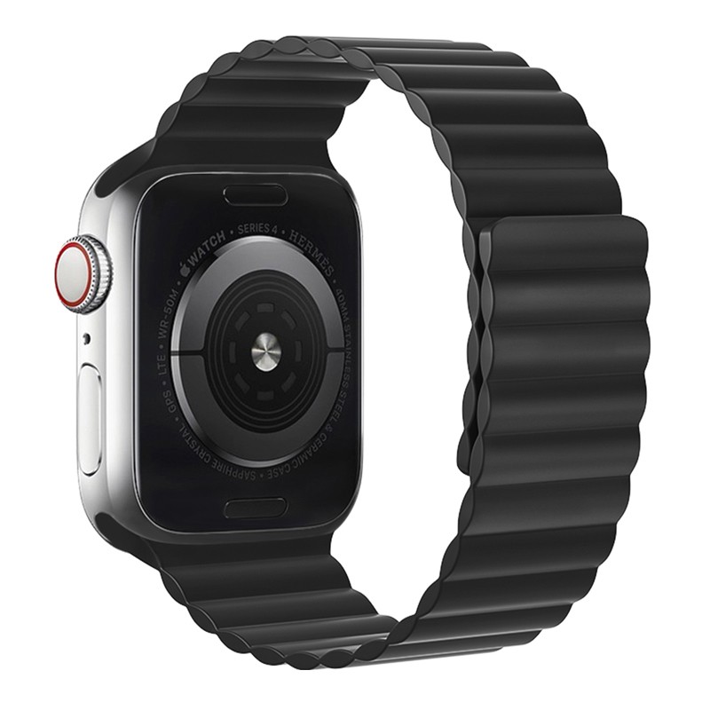 Watchband Hoco WA07 Flexible 42/44/45/49mm για Apple Watch 1/2/3/4/5/6/7/8/SE/Ultra Μαύρο Silicon Band