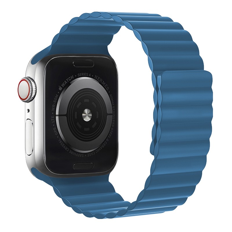 Watchband Hoco WA07 Flexible 42/44/45/49mm για Apple Watch 1/2/3/4/5/6/7/8/SE/Ultra Μπλε Silicon Band