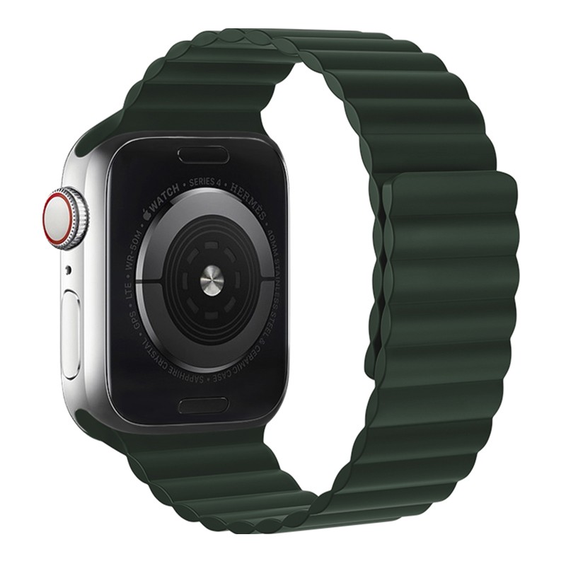 Watchband Hoco WA07 Flexible 42/44/45/49mm για Apple Watch 1/2/3/4/5/6/7/8/SE/Ultra Πράσινο Silicon Band