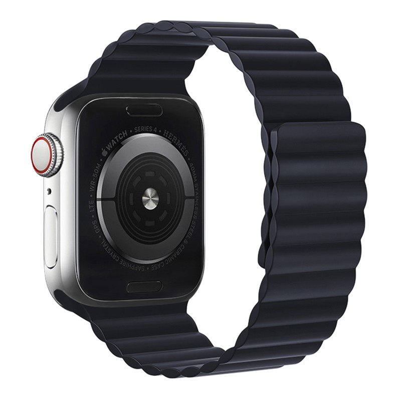 Watchband Hoco WA07 Flexible 42/44/45/49mm για Apple Watch 1/2/3/4/5/6/7/8/SE/Ultra Midnight Blue Silicon Band