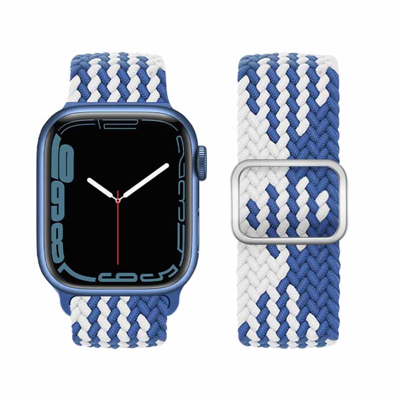 Watchband Hoco WA05 Jane Eyre 42/44/45/49mm από Nylon για Apple Watch 1/2/3/4/5/6/7/8/SE/Ultra Z Pattern Blue-White
