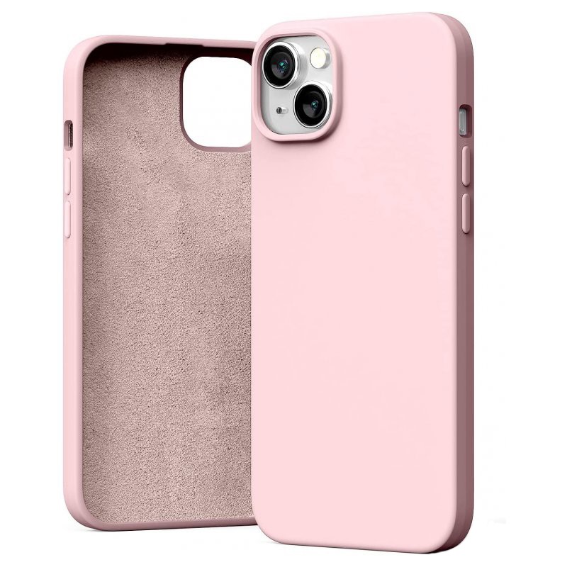 Θήκη Goospery Silicone για Apple iPhone 14 Plus Pink Sand