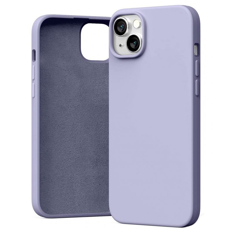 Θήκη Goospery Silicone για Apple iPhone 14 Plus Lavender Grey