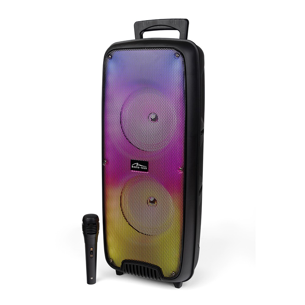 Φορητό Ηχείο Bluetooth Media-Tech Karaoke Flamezilla MT3178 20W RMS 1000W PMPO AUX-IN 3,5mm BT 5.0 USB Micro-SD με Ραδιόφωνο, LED και Μικρόφωνο