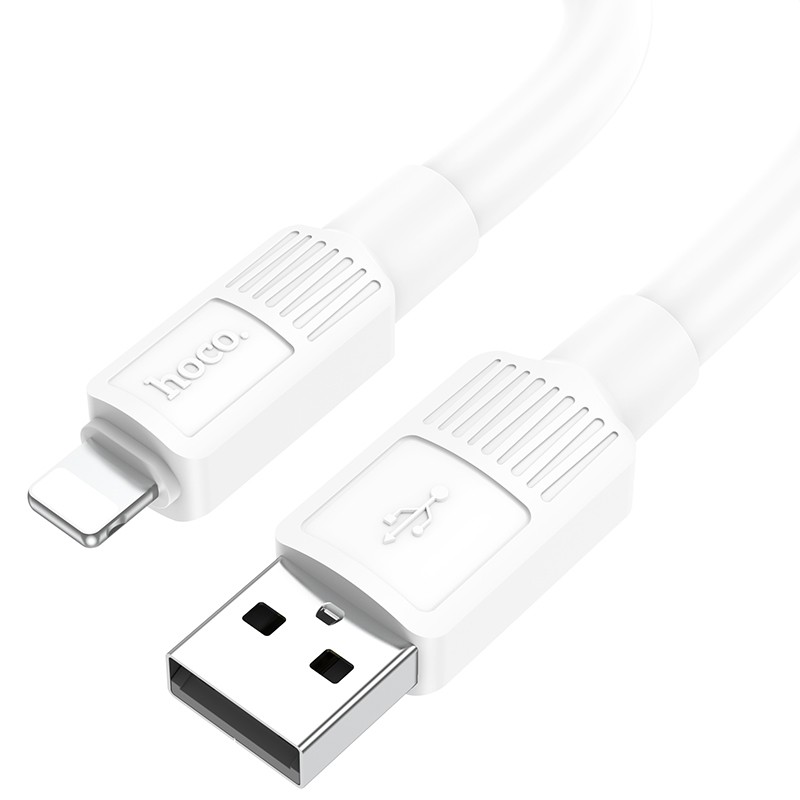Καλώδιο σύνδεσης Hoco X84 Solid USB σε Lightning 2.4A Λευκό 1m Υψηλής Αντοχής
