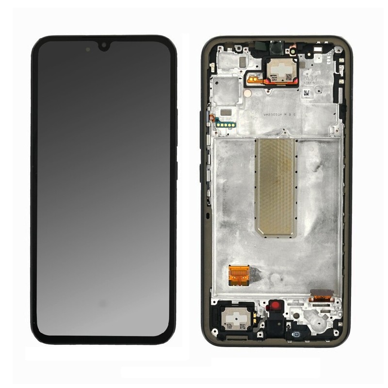 Γνήσια Οθόνη &amp; Μηχανισμός Αφής Samsung SM-A346 Galaxy A34 5G Μαύρο GH82-31200A