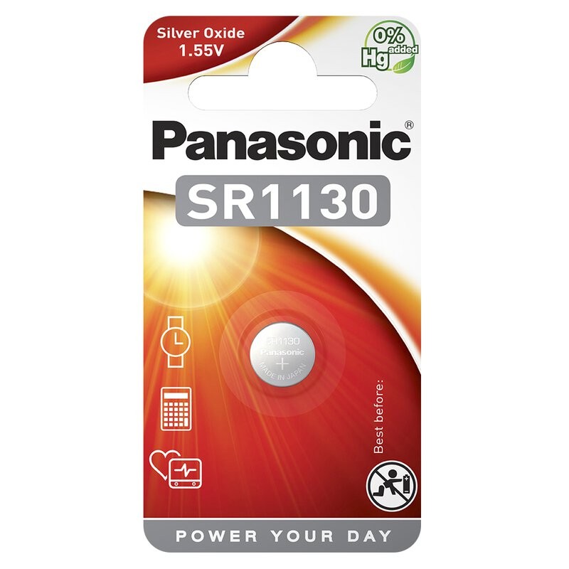 Buttoncell Panasonic 390-389 SR1130 Τεμ. 1