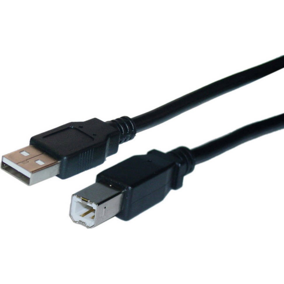 Καλώδιο Σύνδεσης Jasper USB 2.0 USB-A Αρσενικό σε USB-B Αρσενικό 1,5m Μαύρο