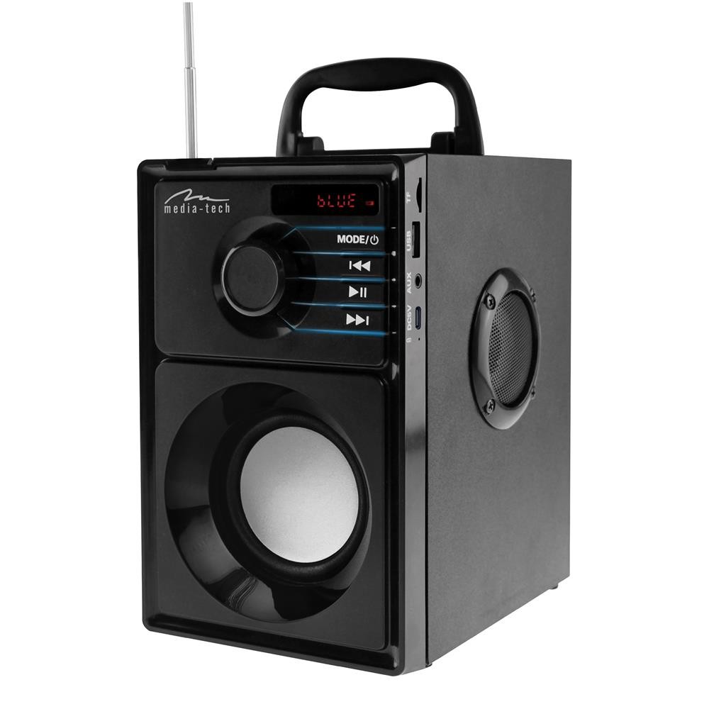 Φορητό Ηχείο Media-Tech Boombox MT3179 600W PMPD, με Τηλεχειριστήριο &amp; Ενσωματωμένο Woofer Μαύρο