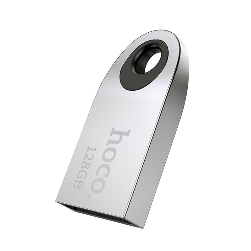 Flash Drive Mini Car Music Hoco UD9 Insightful 128GB USB 2.0 Mini Size Ασημί