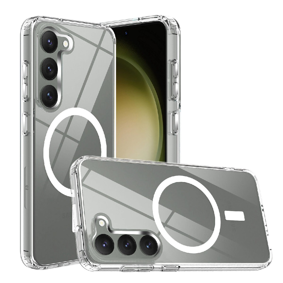 Θήκη TPU Ancus Magnetic Ring για Samsung SM-S916B Galaxy S23+ 5G Διάφανη