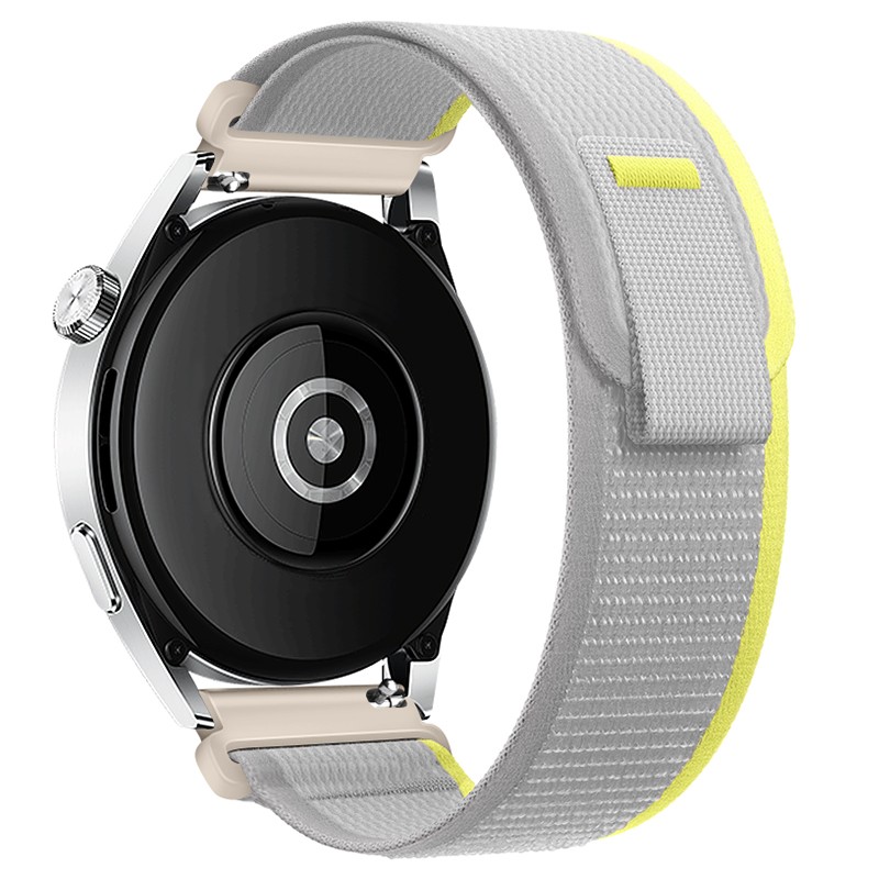 Watchband Hoco WH04 Belle Series από Nylon για Samsung Huawei Xiaomi Vivo OPPO κα 20mm Universal Λευκό-Κίτρινο
