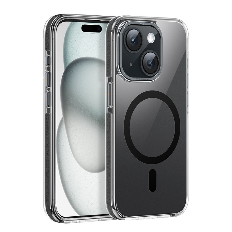 Θήκη Hoco Magnetic Premium Series Anti-Drop Magnetic Mag-charge για Apple iPhone 15 Plus Smoke
