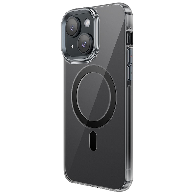 Θήκη Hoco Premium Series Transparent Magnetic Mag-charge για Apple iPhone 15 Plus Smoke