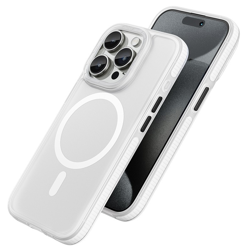 Θήκη Hoco Premium Series Drop Proof Magnetic Mag-charge για Apple iPhone 15 Pro Λευκή