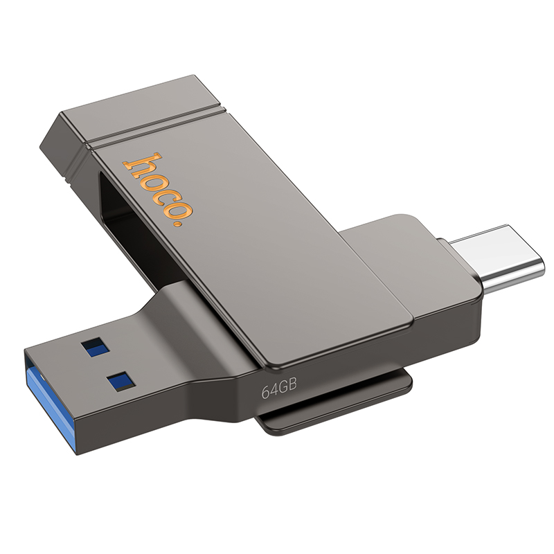 Flash Drive Hoco UD15 2 in 1 64GB USB-A 3.2 και USB-C