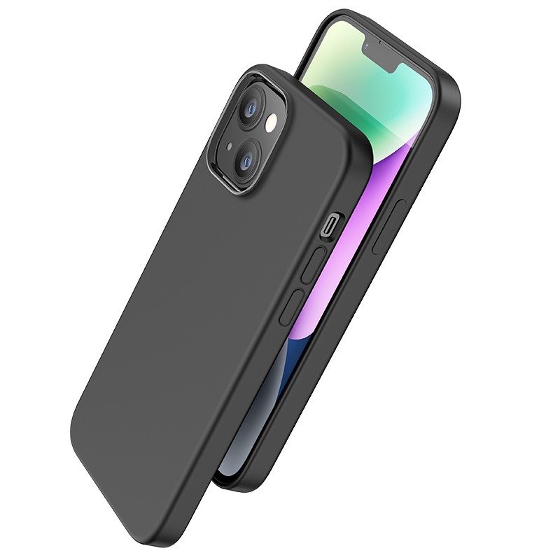 Θήκη Hoco Pure Series Silicone Magnetic για Apple iPhone 15 Plus Μαύρο