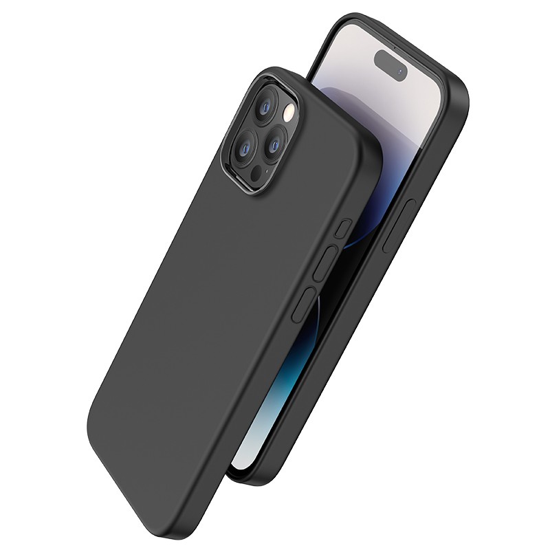 Θήκη Hoco Pure Series Silicone Magnetic για Apple iPhone 15 Pro Max Μαύρο