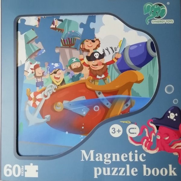 Μαγνητικό βιβλίο παζλ Πειρατές 60 τεμάχια Νο. 8526-7
